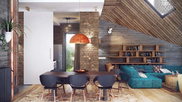 Intérieur moderne dans le style loft: style loft à l'intérieur de l'appartement, idées de photos