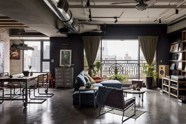 Intérieur moderne dans le style loft: style loft à l'intérieur de l'appartement, idées de photos