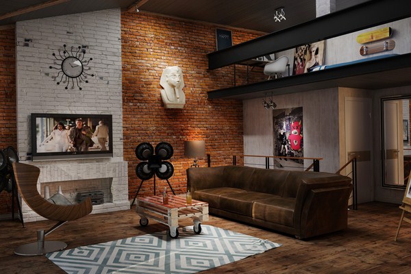 Intérieur moderne dans le style loft: style loft à l'intérieur de l'appartement, idées de photos