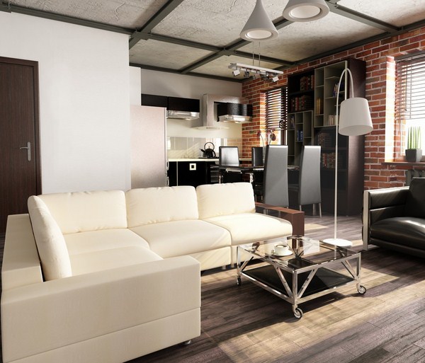 Intérieur moderne dans le style loft: style loft à l'intérieur de l'appartement, idées de photos