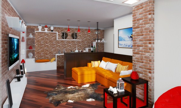 Intérieur moderne dans le style loft: style loft à l'intérieur de l'appartement, idées de photos