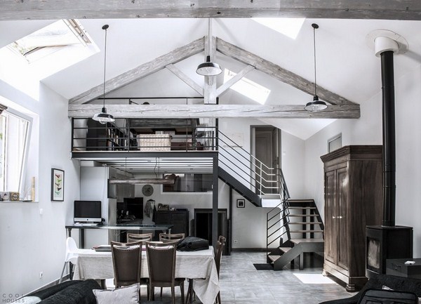 Intérieur moderne dans le style loft: style loft à l'intérieur de l'appartement, idées de photos