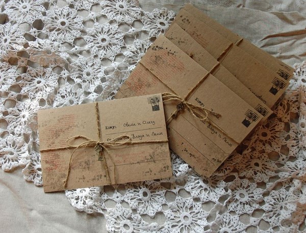 Les invitations de mariage les plus originales: photos, idées d'invitations de mariage