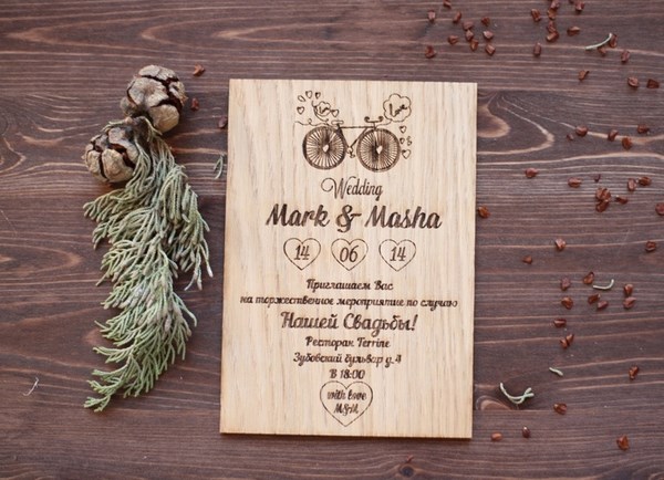 Les invitations de mariage les plus originales: photos, idées d'invitations de mariage