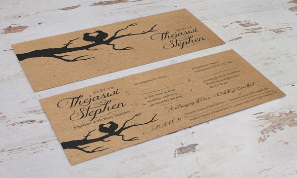 Les invitations de mariage les plus originales: photos, idées d'invitations de mariage