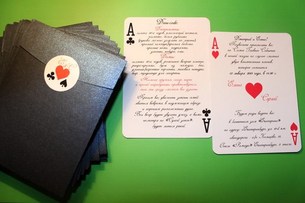 Les invitations de mariage les plus originales: photos, idées d'invitations de mariage