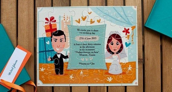 Les invitations de mariage les plus originales: photos, idées d'invitations de mariage