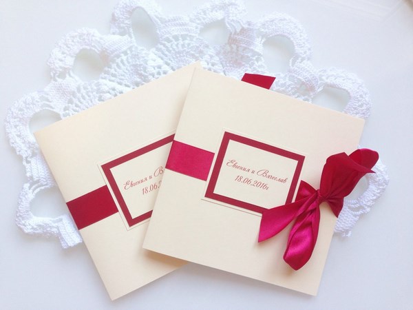 Les invitations de mariage les plus originales: photos, idées d'invitations de mariage