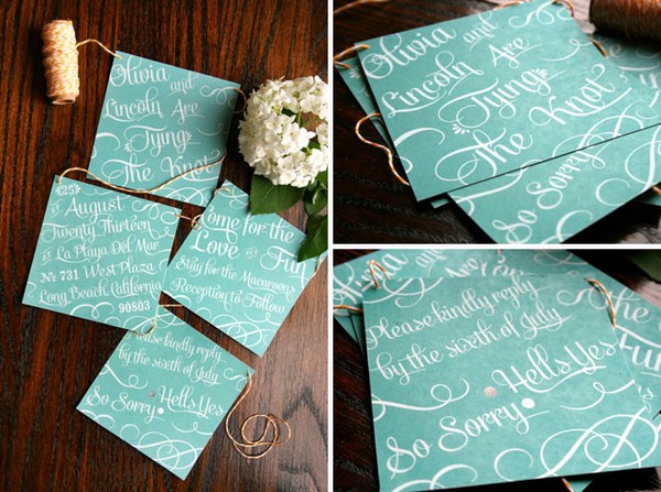 Les invitations de mariage les plus originales: photos, idées d'invitations de mariage