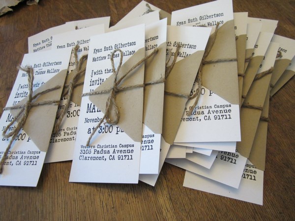 Les invitations de mariage les plus originales: photos, idées d'invitations de mariage