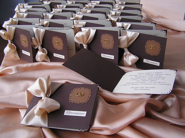 Les invitations de mariage les plus originales: photos, idées d'invitations de mariage
