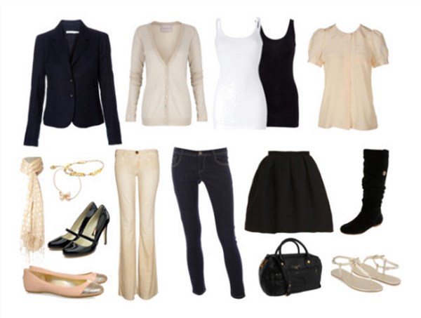 Armoire basique à la mode pour femmes: une photo, comment faire une armoire basique