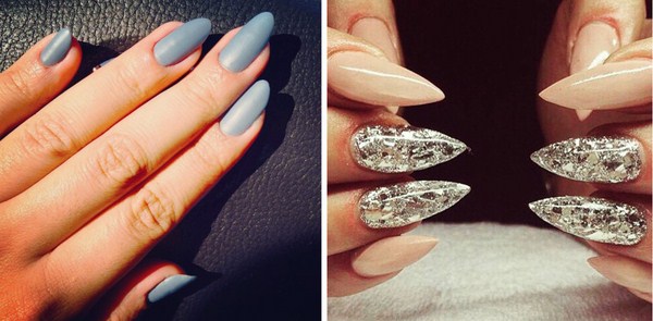 Manucure pour ongles pointus 2025-2026: photos, idées, nouveautés