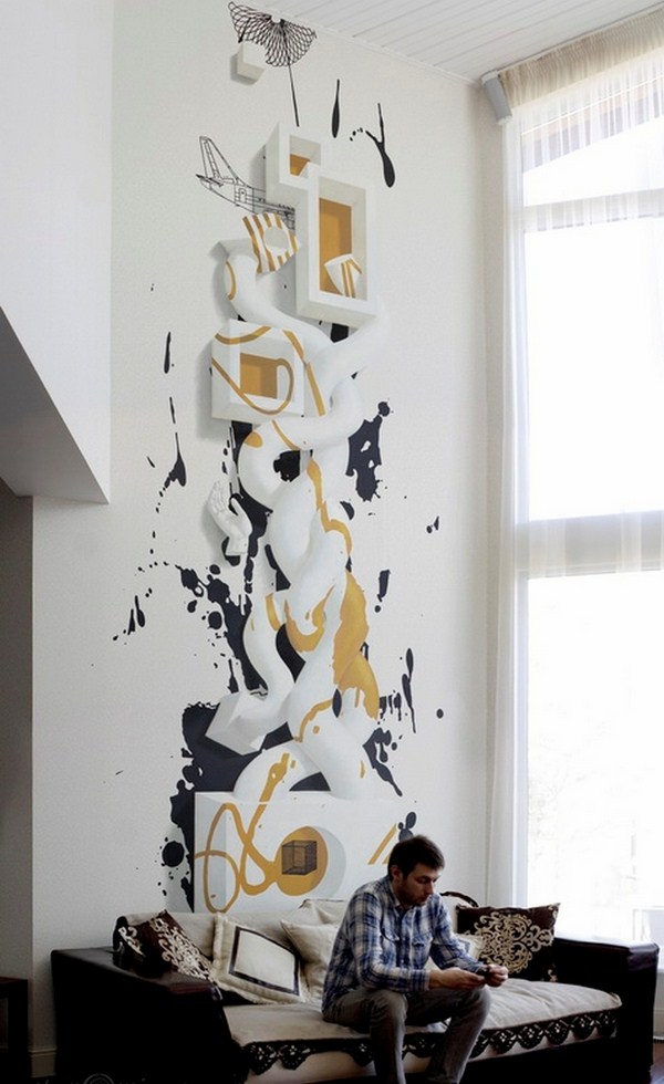 Comment décorer magnifiquement un mur dans une pièce: photos, idées