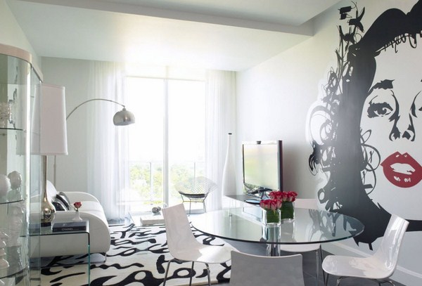 Comment décorer magnifiquement un mur dans une pièce: photos, idées