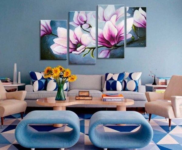 Comment décorer magnifiquement un mur dans une pièce: photos, idées