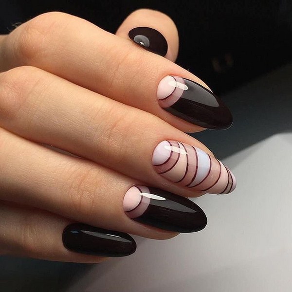 Manucure pour ongles pointus 2025-2026: photos, idées, nouveautés