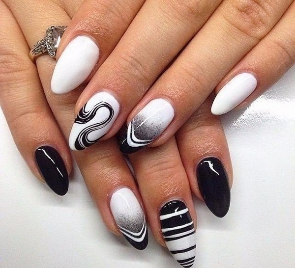 Manucure pour ongles pointus 2025-2026: photos, idées, nouveautés