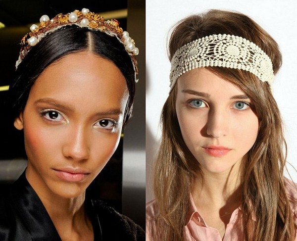 Bandeaux à la mode pour 2025-2026: photo