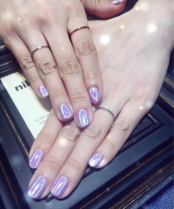 Délicieuse manucure miroir 2025-2026: photos, idées de manucure miroir