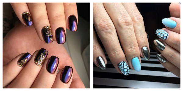 Délicieuse manucure miroir 2025-2026: photos, idées de manucure miroir