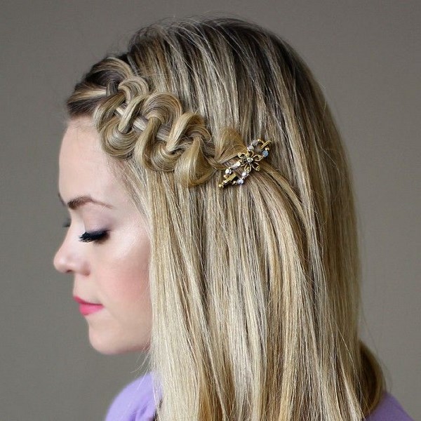 Coiffures originales avec tissage 2025-2026, photos, idées