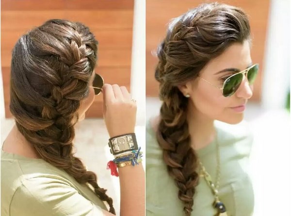 Coiffures originales avec tissage 2025-2026, photos, idées