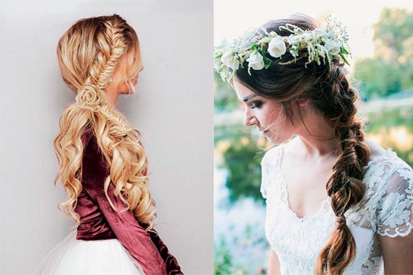 Coiffures originales avec tissage 2025-2026, photos, idées