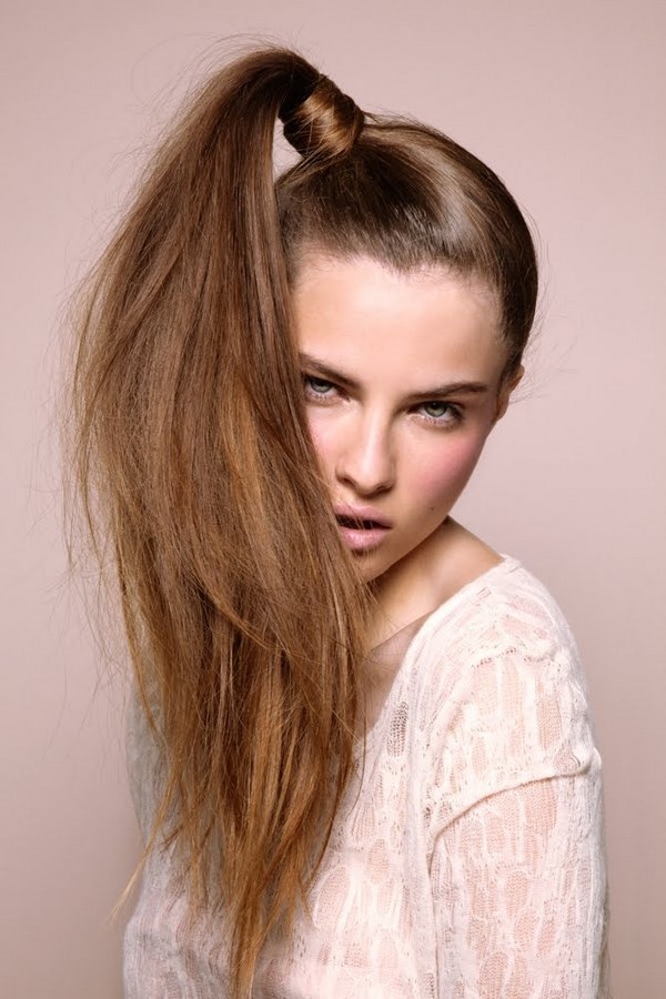 Coiffure élégante en queue de cheval: les meilleurs exemples et idées de coiffures en queue de cheval - photo