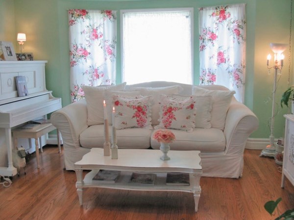 Beau et sophistiqué style shabby chic à l'intérieur: photos, idées, exemples de design