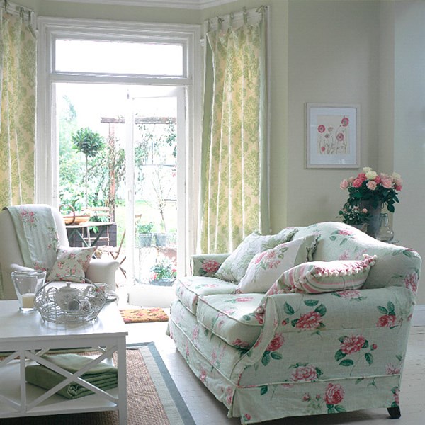 Beau et sophistiqué style shabby chic à l'intérieur: photos, idées, exemples de design