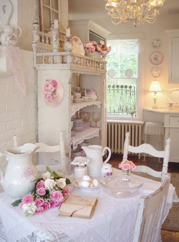 Beau et sophistiqué style shabby chic à l'intérieur: photos, idées, exemples de design