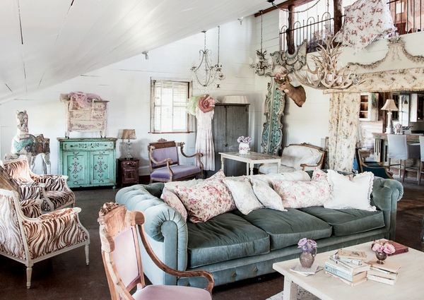 Beau et sophistiqué style shabby chic à l'intérieur: photos, idées, exemples de design