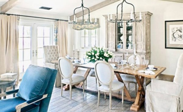 Beau et sophistiqué style shabby chic à l'intérieur: photos, idées, exemples de design