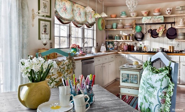 Beau et sophistiqué style shabby chic à l'intérieur: photos, idées, exemples de design