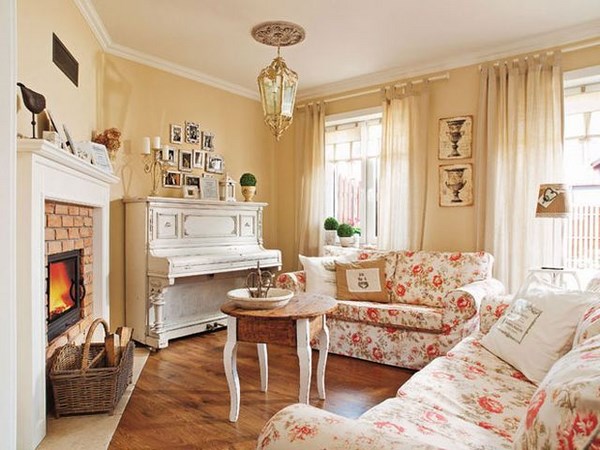 Beau et sophistiqué style shabby chic à l'intérieur: photos, idées, exemples de design
