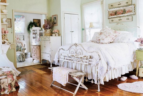 Beau et sophistiqué style shabby chic à l'intérieur: photos, idées, exemples de design