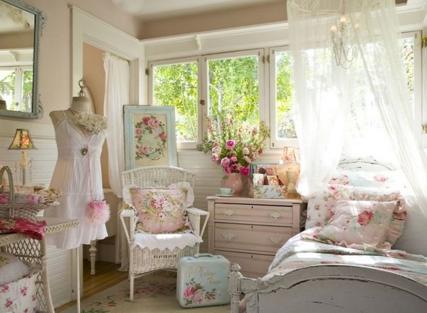 Beau et sophistiqué style shabby chic à l'intérieur: photos, idées, exemples de design