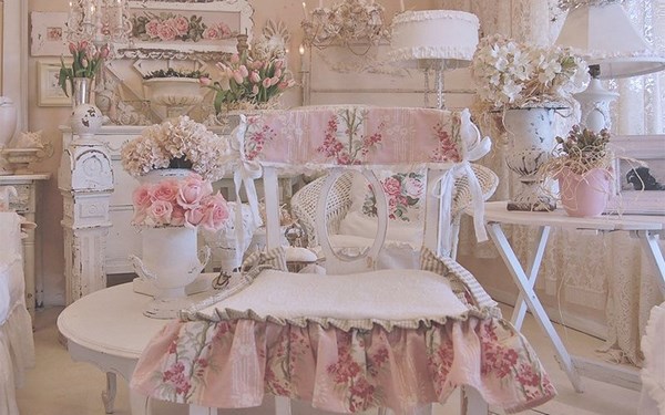 Beau et sophistiqué style shabby chic à l'intérieur: photos, idées, exemples de design