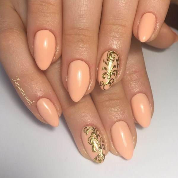 Belle manucure de pêche 2025-2026: les meilleures idées, design, nouveaux articles