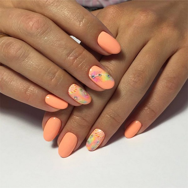 Belle manucure de pêche 2025-2026: les meilleures idées, design, nouveaux articles