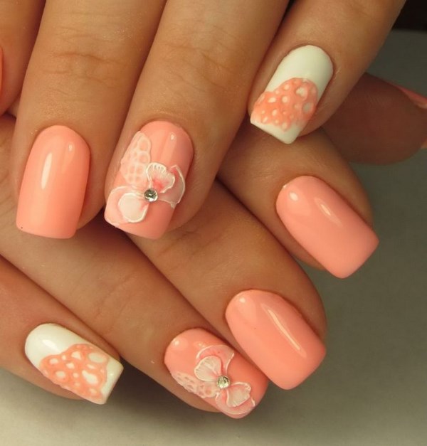 Belle manucure de pêche 2025-2026: les meilleures idées, design, nouveaux articles