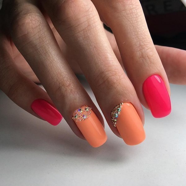 Belle manucure de pêche 2025-2026: les meilleures idées, design, nouveaux articles