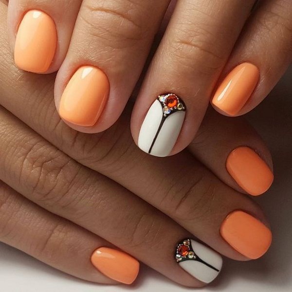 Belle manucure de pêche 2025-2026: les meilleures idées, design, nouveaux articles