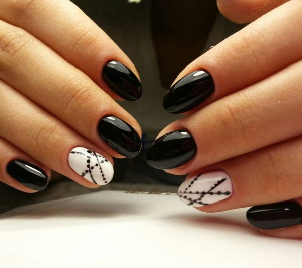 Belle manucure noir et blanc 2025-2026: les meilleures idées de conception d'ongles en noir et blanc dans différents styles