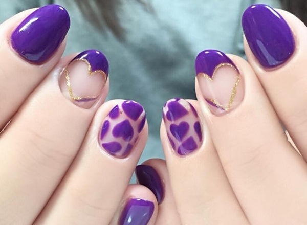 Délicieuse manucure violette 2025-2026: idées, nouveaux produits, tendances - photo