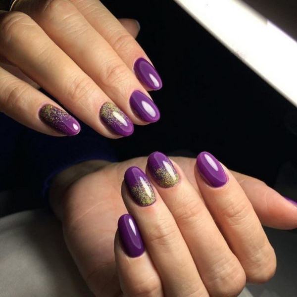 Délicieuse manucure violette 2025-2026: idées, nouveaux produits, tendances - photo