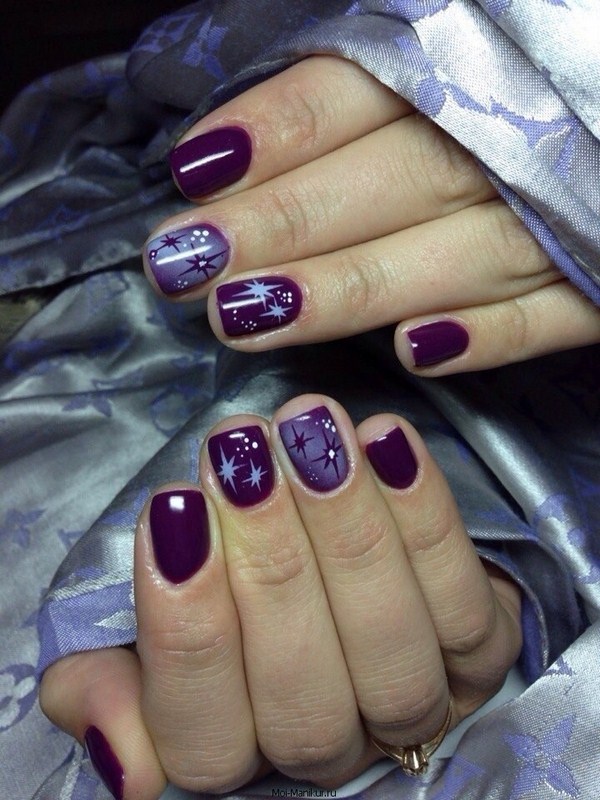 Délicieuse manucure violette 2025-2026: idées, nouveaux produits, tendances - photo