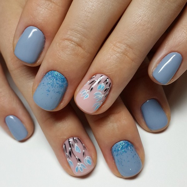 Délicieuse manucure de fleurs 2025-2026: photos, idées de manucure avec des fleurs