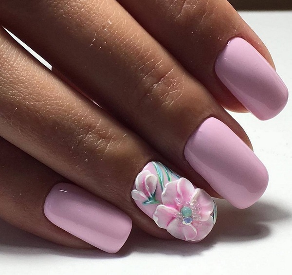 Délicieuse manucure de fleurs 2025-2026: photos, idées de manucure avec des fleurs